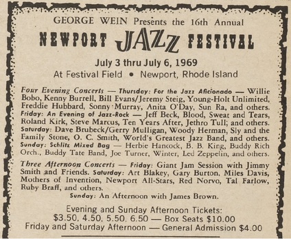 Newport Jazz Festival 1969 | Concerts Wiki | Fandom