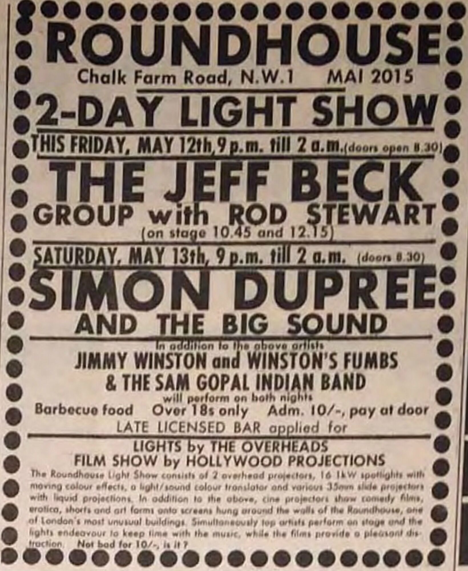 May 2, 1970 Roundhouse, London, ENG, Concerts Wiki