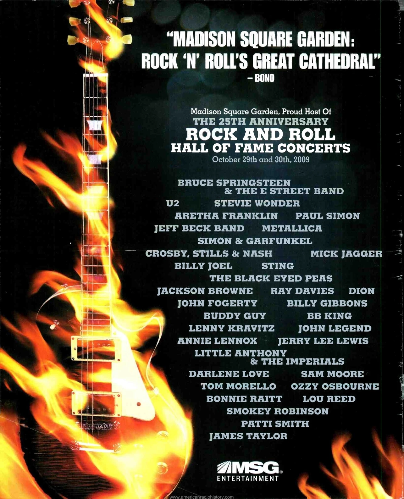 Rock & Roll Hall Of Fame 25th Anniversary Concerts | Concerts Wiki