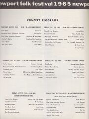 NewportFolk1965programSchedule