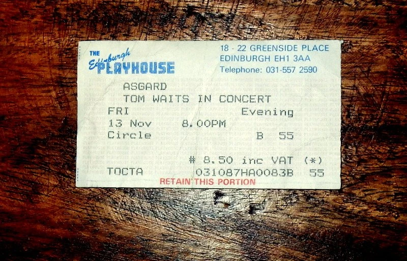 November 13, 1987 Edinburgh Playhouse, Edinburgh, SCOT Concerts Wiki