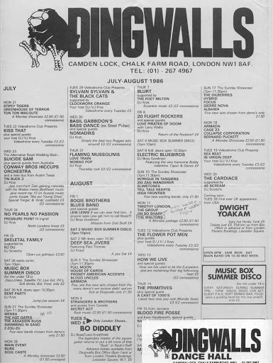 March 10, 1978 Dingwalls, London, ENG, Concerts Wiki