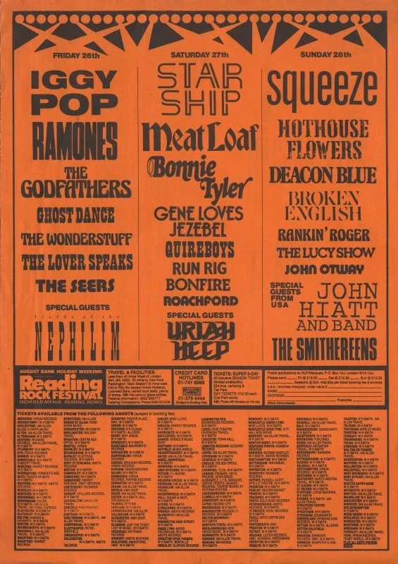 Reading Festival 1988 Concerts Wiki Fandom
