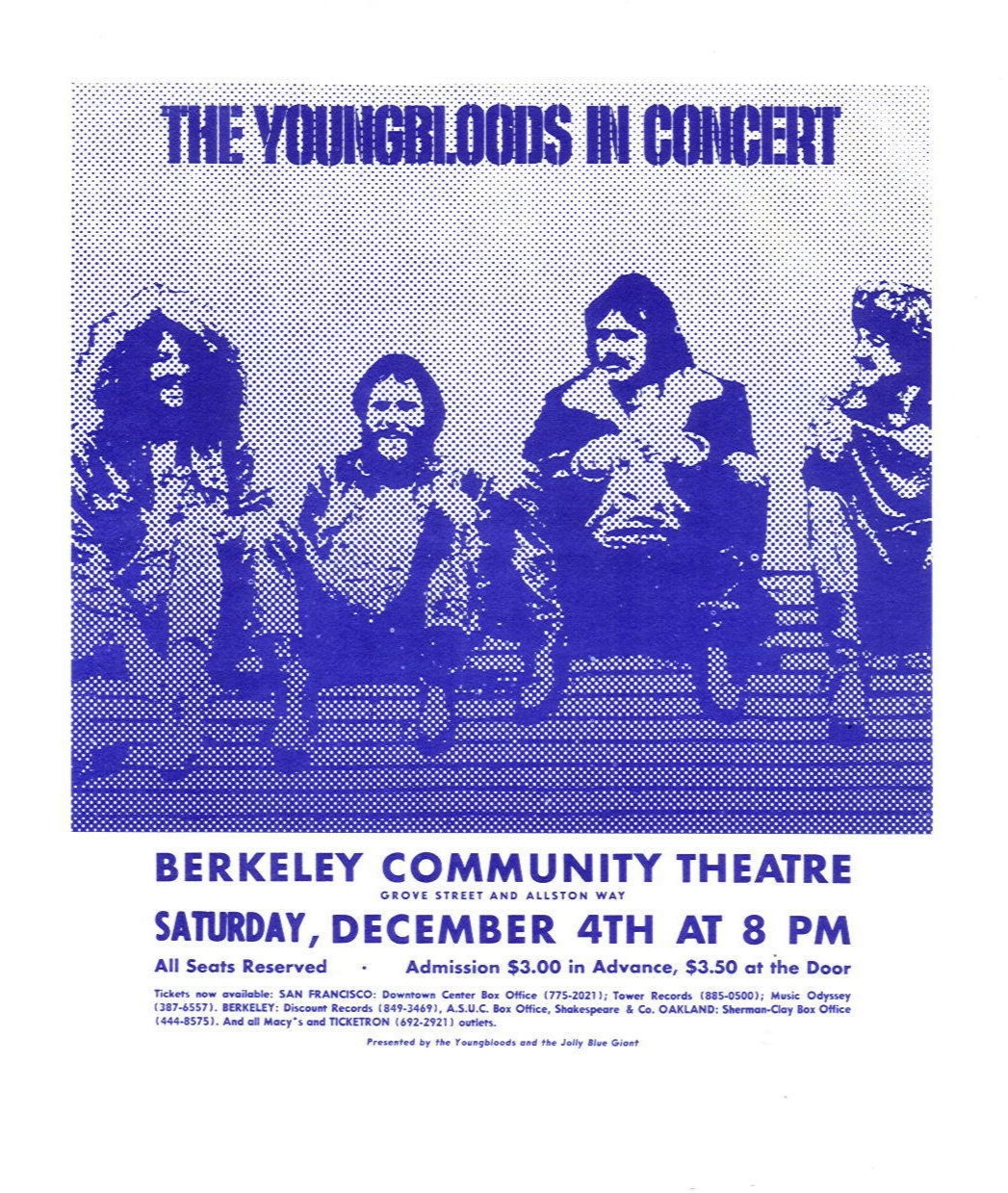 December 4, 1971 Berkeley Community Theatre, Berkeley, CA Concerts