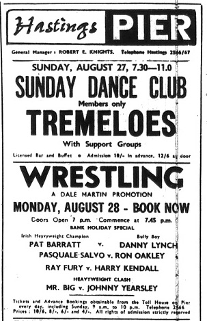 December 30, 1967 Hastings Pier Ballroom, Hastings, ENG