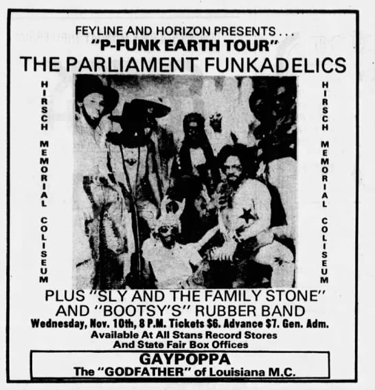 November 10, 1976 Hirsch Memorial Coliseum, Shreveport, LA Concerts