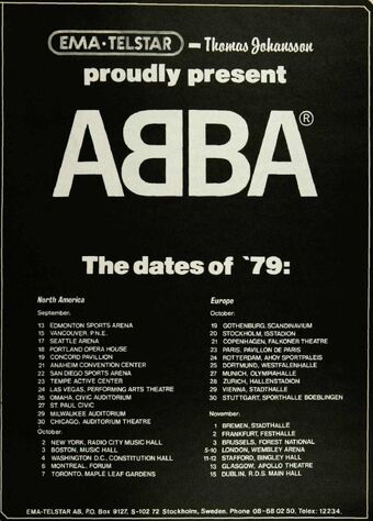 40 years ago .. ABBA's 1979 concert tour | Page 4 | Steve