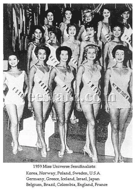 Top 15 de Miss Universe 1959.