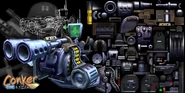 The textures for the Machine Gun in Conker: Live and Reloaded, that went unused.