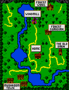 The map of Willow Woods.