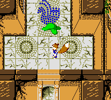 A green blob on Aztec Temple.