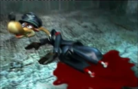 Kriplespac with his legs blown off.