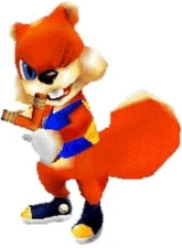 Diseño de Conker para Twelve Tales: Conker 64