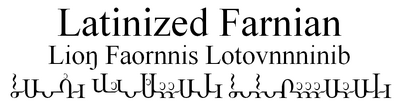 Latinized Farnian