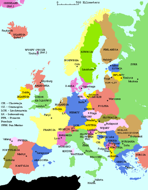 Mapa Europy