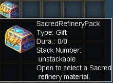 Sacred refinery pack