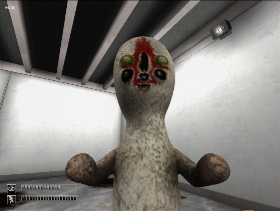 SCP - Containment Breach on X: SCP-966: Final concept art approved. Its  sleek, hairless body and piercing black eyes will haunt your nightmares.  Beware its ability to disorient and drain victims of