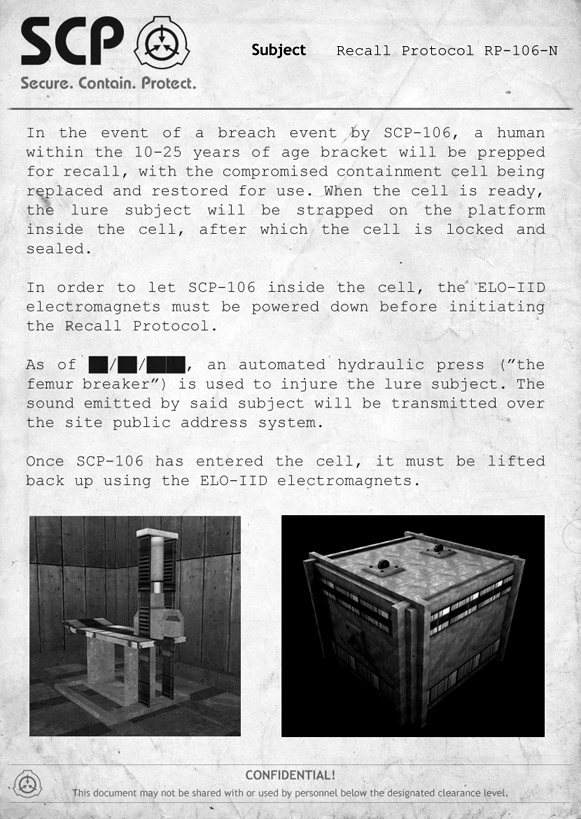 First Release file - SCP: Containment Breach