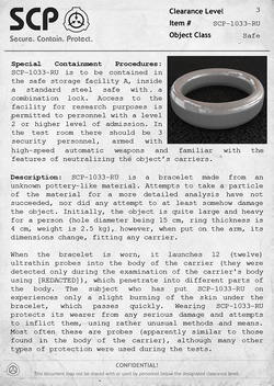 SCP Wristband