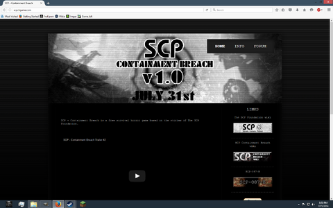 v1.1.0 - RELEASE OF THE GAME. · SCP: Containment Breach