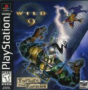 Wild 9 (PS1) - Box art.