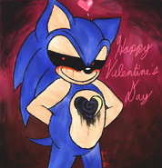 Art of X showing you his heart, or lack of, for Valentines day.