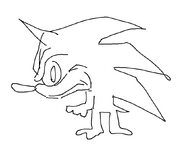 Silly sketch of "Sonic".