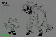 Original concept art of Hog and Scorched.