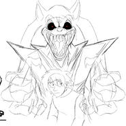 A 2022 redraw by JoeDoughBoi of the original 2017 X scene made by JCTheHyena