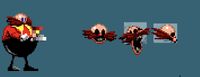 Sprites of Bandado's shell form.