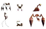 Enemies from the incomplete demo.