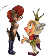 Ditto but Sally.EXE meeting King Candy.