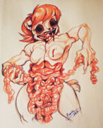 Old art of Sally_ALT ripping her guts out