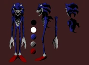 Reference sheet for EXE's beast form.