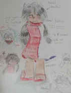 Human Kokkino concept, and overall doodles (featuring a single Serat0nin doodle)