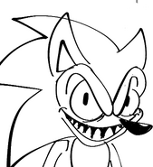 "Sonic" doodle.