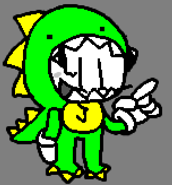 Snowy boi's haloween costume.png (11 KB) Snowy with a dinosaur costume (old)