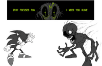 Tom vs. Thanatos. Day 10, "Role Swap," for EXE-Tober.