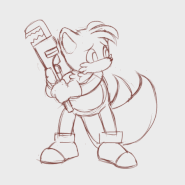 A concept idea for Tails' idle animation.