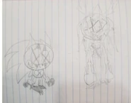 Non comic design + beast form (drawn by brook)