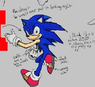 The current official "perfected" design for "Sonic".