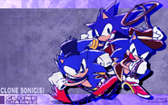Clone Sonic 4th appearance on the Clone Channel, alongside the Greenlit and Rebooted AU versions of him.