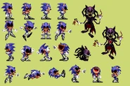 X's comic design, described as his "beast variant,"[16] alongside sprites of what would become 2011 X.