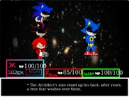 Chapter 2's Climax, in the style of DELTARUNE.
