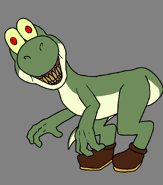 SMI1EDILLO taking the form of "Yoshi", "EXE-FY A CHARACTER"