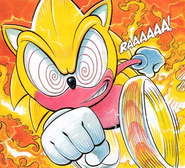 Fleetway Super's first appearance, sporting downward quills
