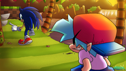 Boyfriend and Sonic…?