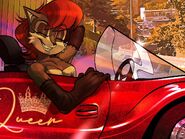 Sally_ALT in her Race kart after being invited to EXE Kart.