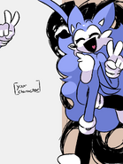 A "Your character here" doodle featuring Wacky.
