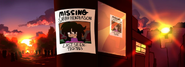 Sarah's missing poster in two other locations.